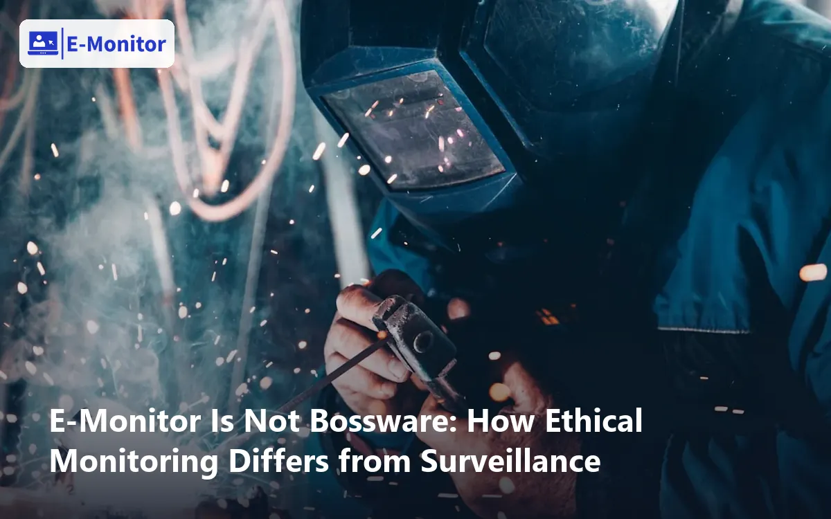 E-Monitor Is Not Bossware: How Ethical Monitoring Differs from Surveillance