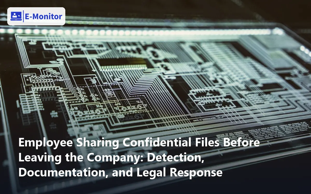 Employee Sharing Confidential Files Before Leaving the Company: Detection, Documentation, and Legal Response