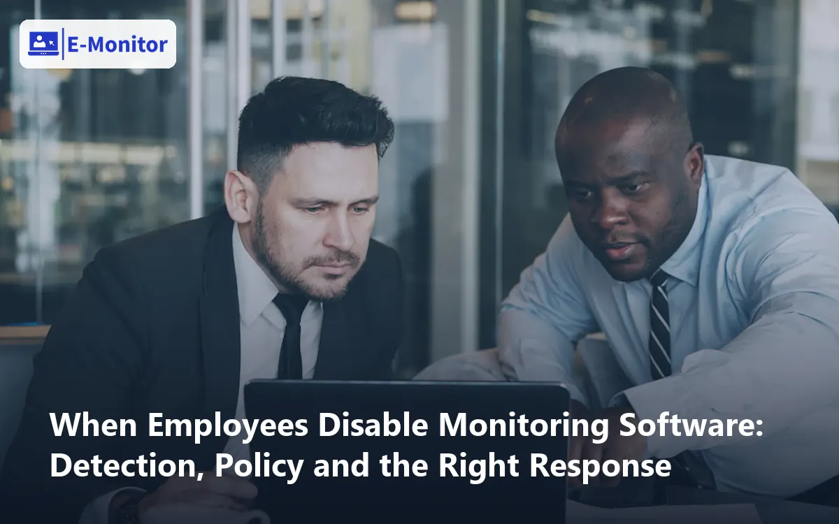 When Employees Disable Monitoring Software: Detection, Policy and the Right Response