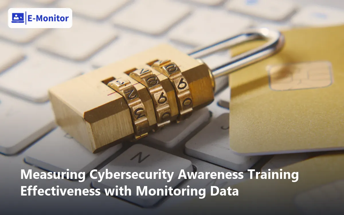 Measuring Cybersecurity Awareness Training Effectiveness with Monitoring Data
