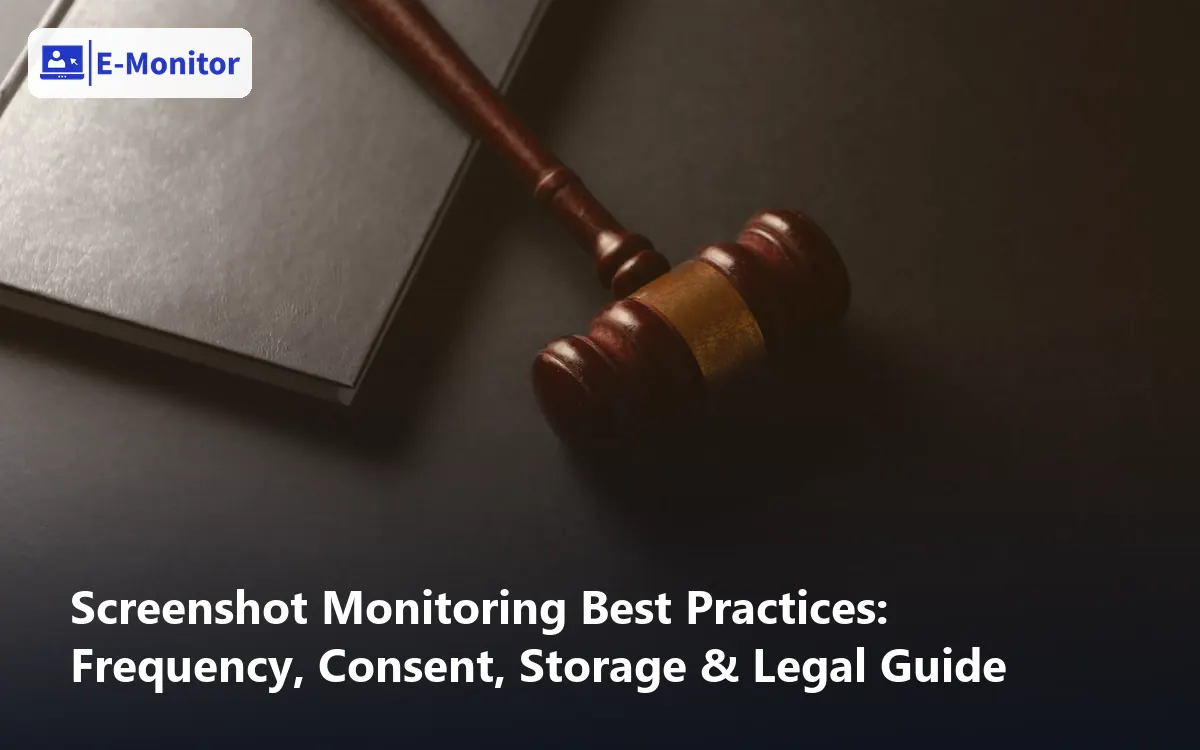 Screenshot Monitoring Best Practices: Frequency, Consent, Storage & Legal Guide