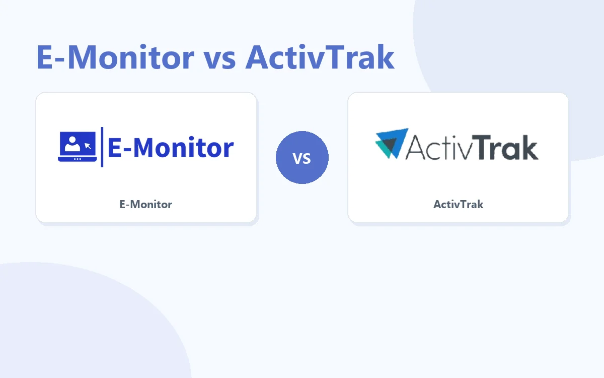 E-Monitor vs ActivTrak comparison