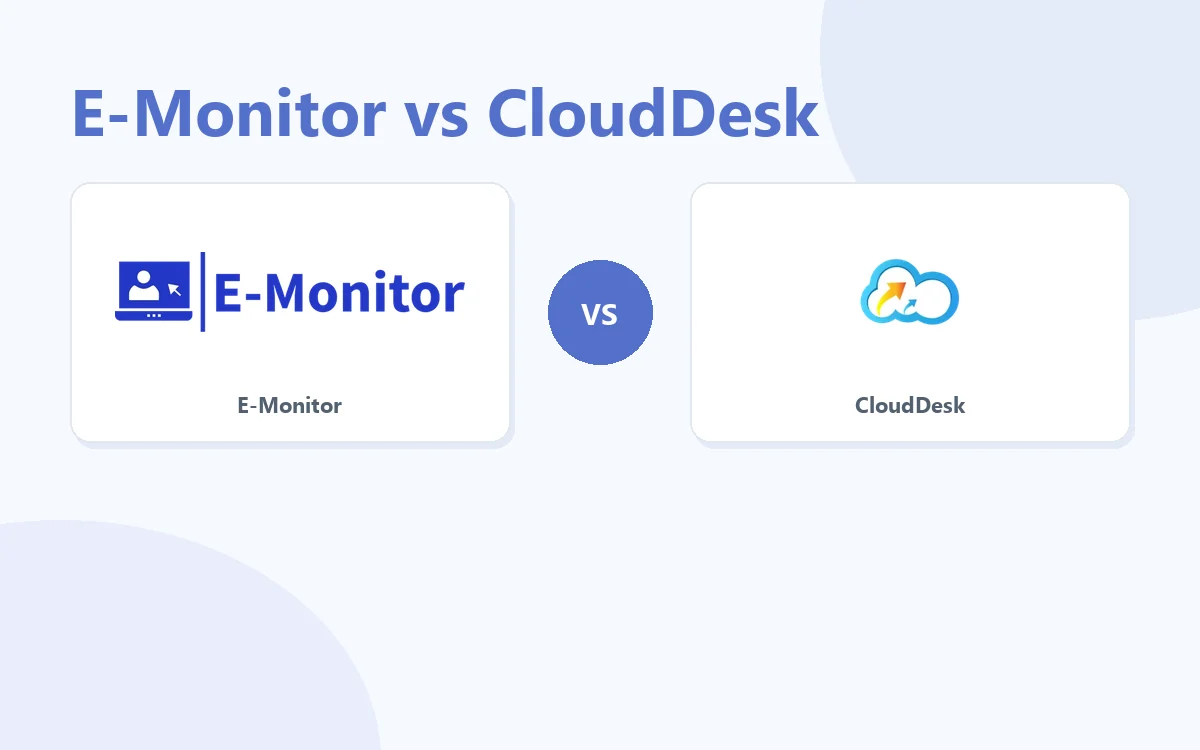 E-Monitor vs CloudDesk comparison