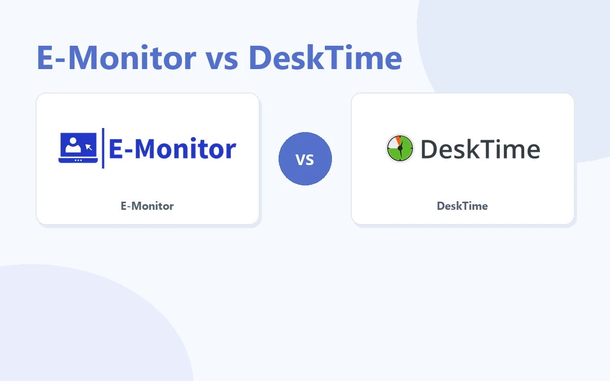 E-Monitor vs DeskTime comparison