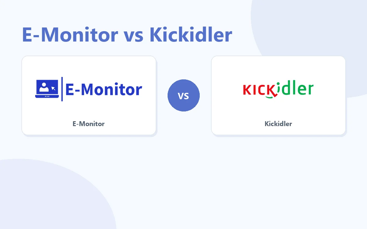 E-Monitor vs Kickidler comparison