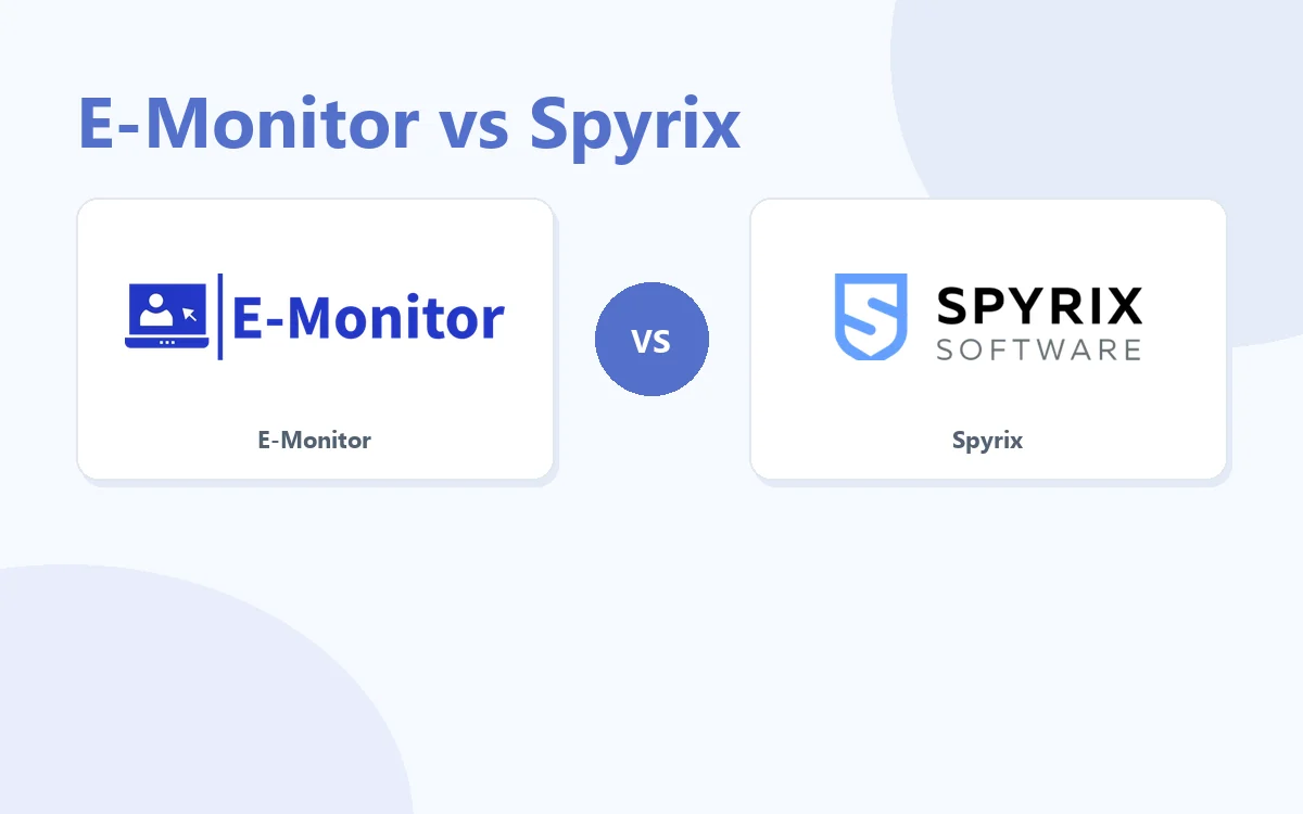 E-Monitor vs Spyrix comparison