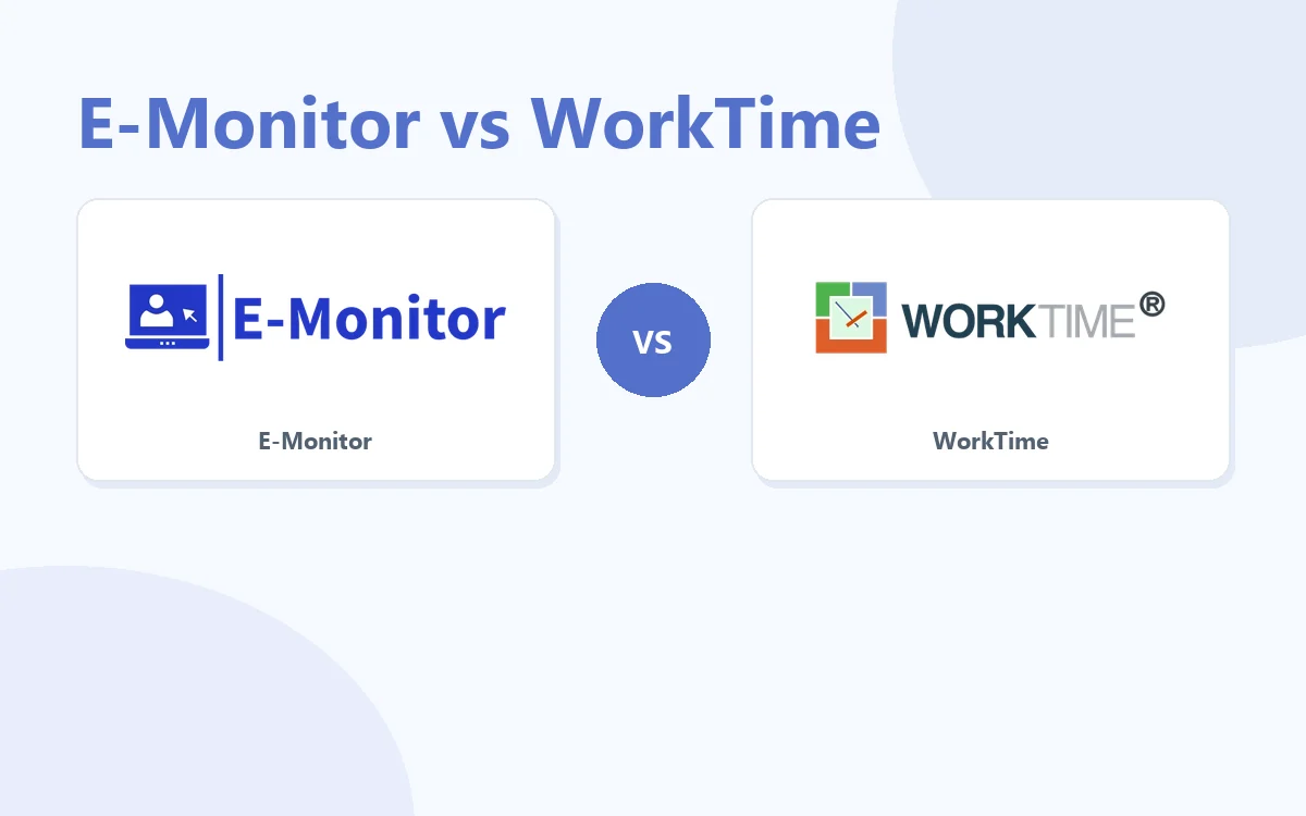 E-Monitor vs WorkTime comparison