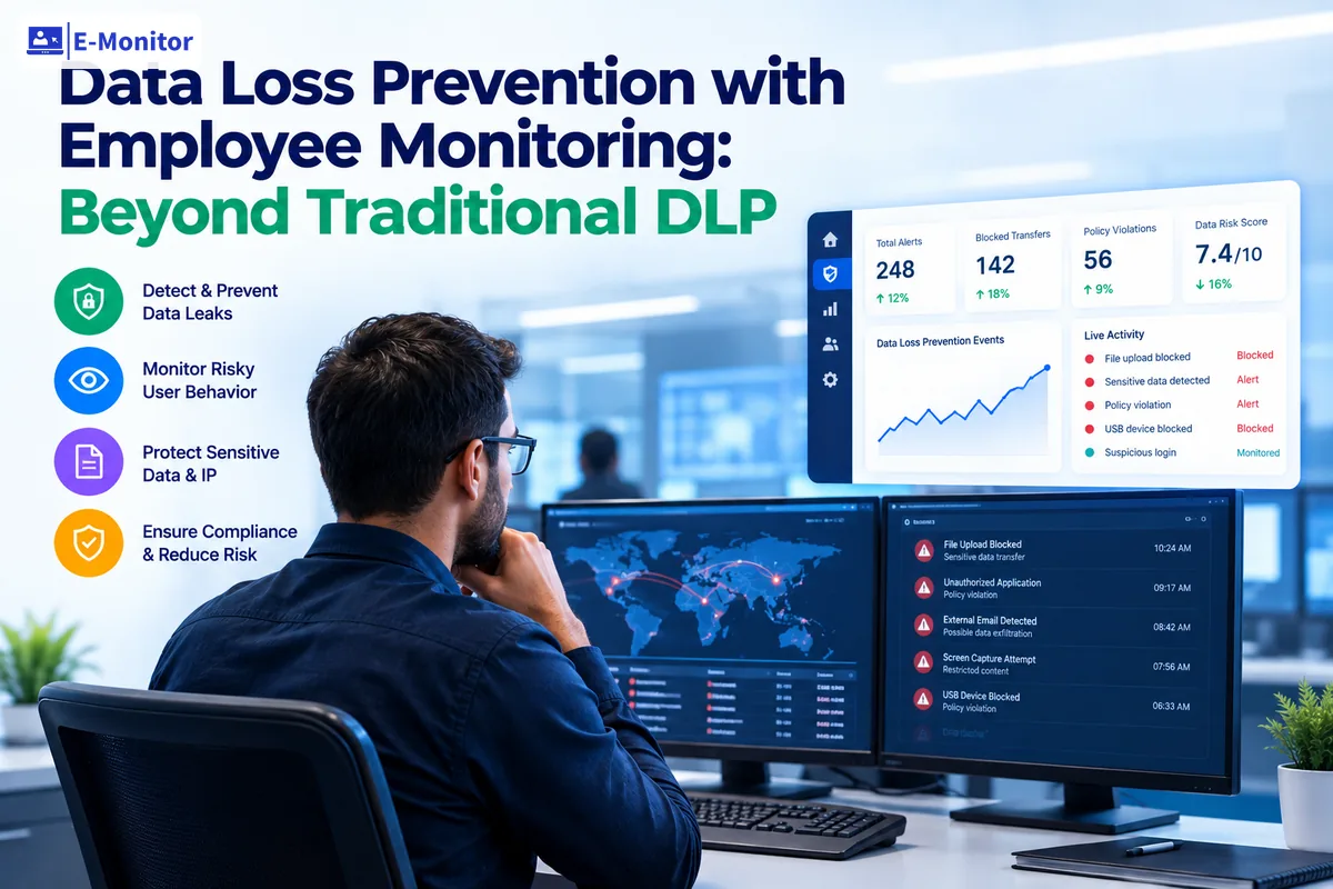 E-Monitor dashboard for Use Case: Data Protection