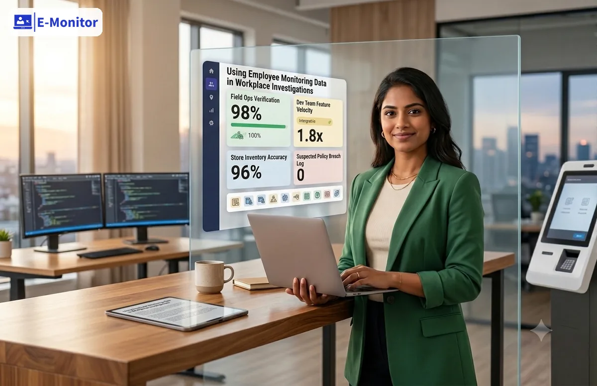 E-Monitor dashboard for Use Case: HR, Legal, and Security Operations