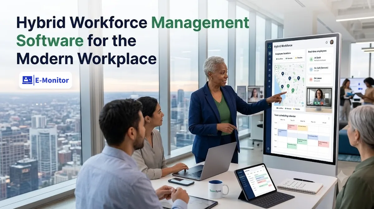 E-Monitor dashboard for Hybrid Workforce