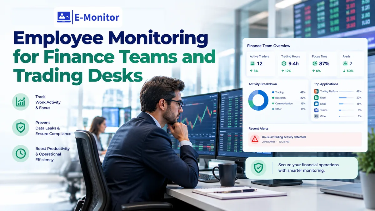 E-Monitor dashboard for Use Case, Financial Services