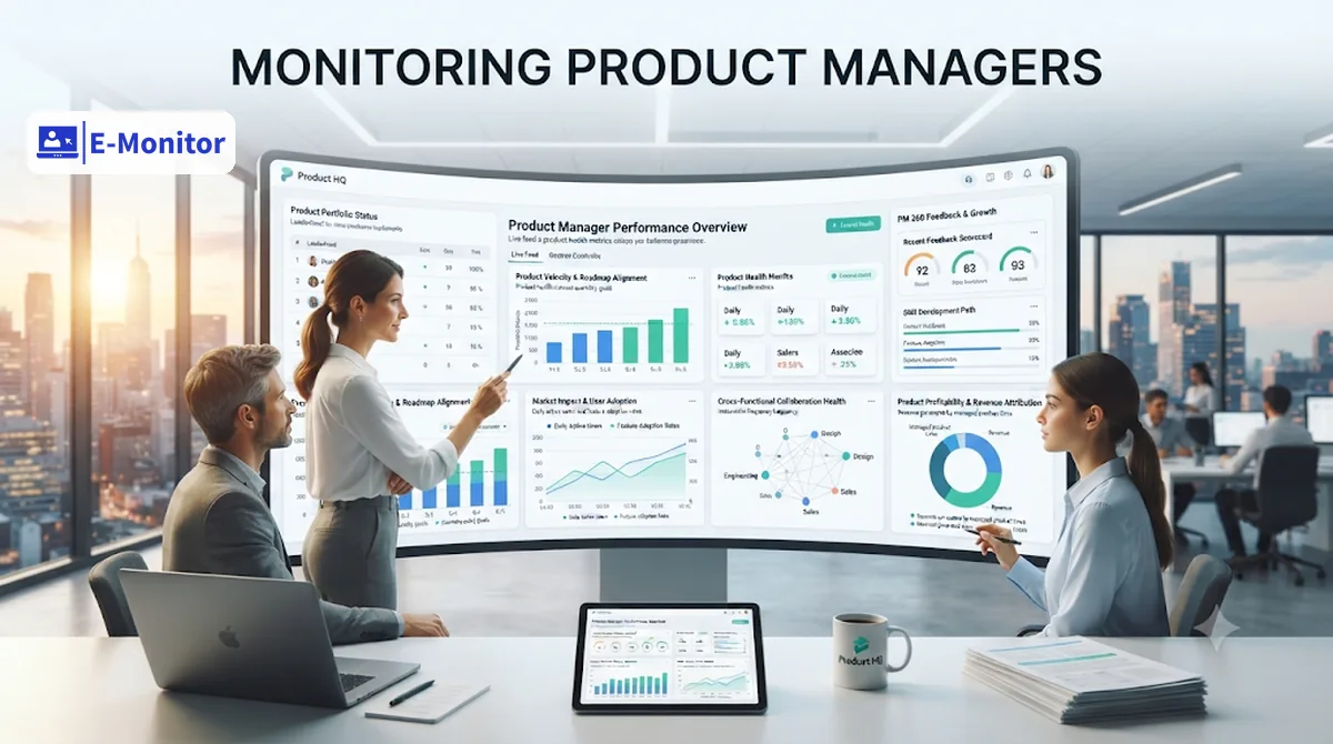 E-Monitor dashboard for Use Case: Product Management Teams