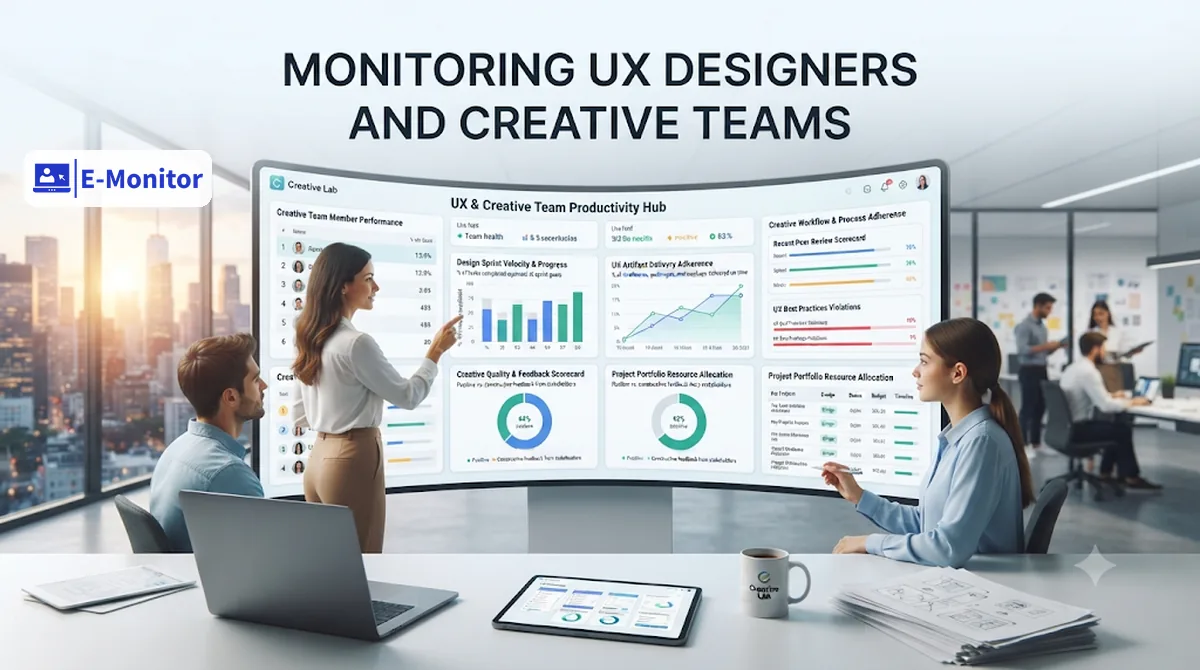 E-Monitor dashboard for Use Case: Creative Teams