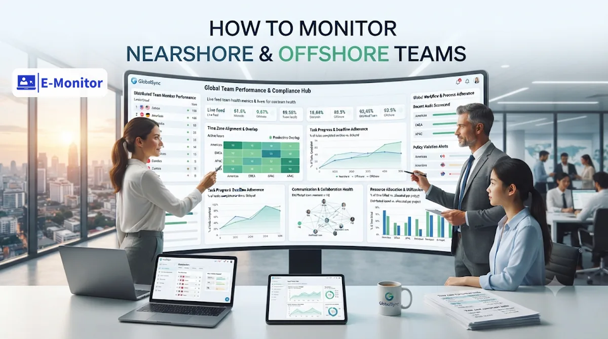 E-Monitor dashboard for Outsourced Teams